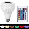 Bluetooth hangszórós RGB LED party izzó, E27, 12W, távirányítóval 