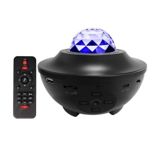 GALAXIS projector –Csillagos ég party lámpa, távirányítóval, Bluetooth hangszóró